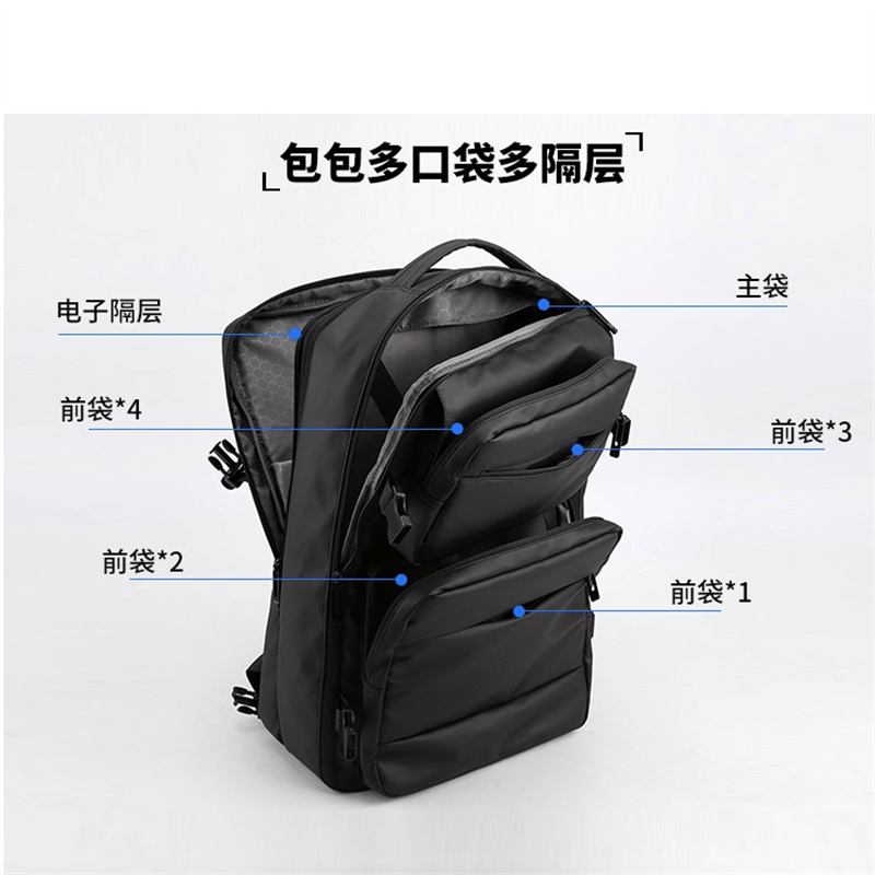 形象派(X.X.PIE)大容量双肩背包xxp-3205尼龙蓝色长33cm高43cm厚15cm图片