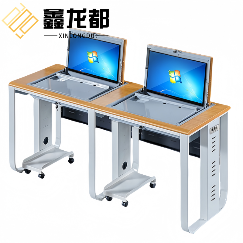 鑫龙都翻转电脑桌高清大图