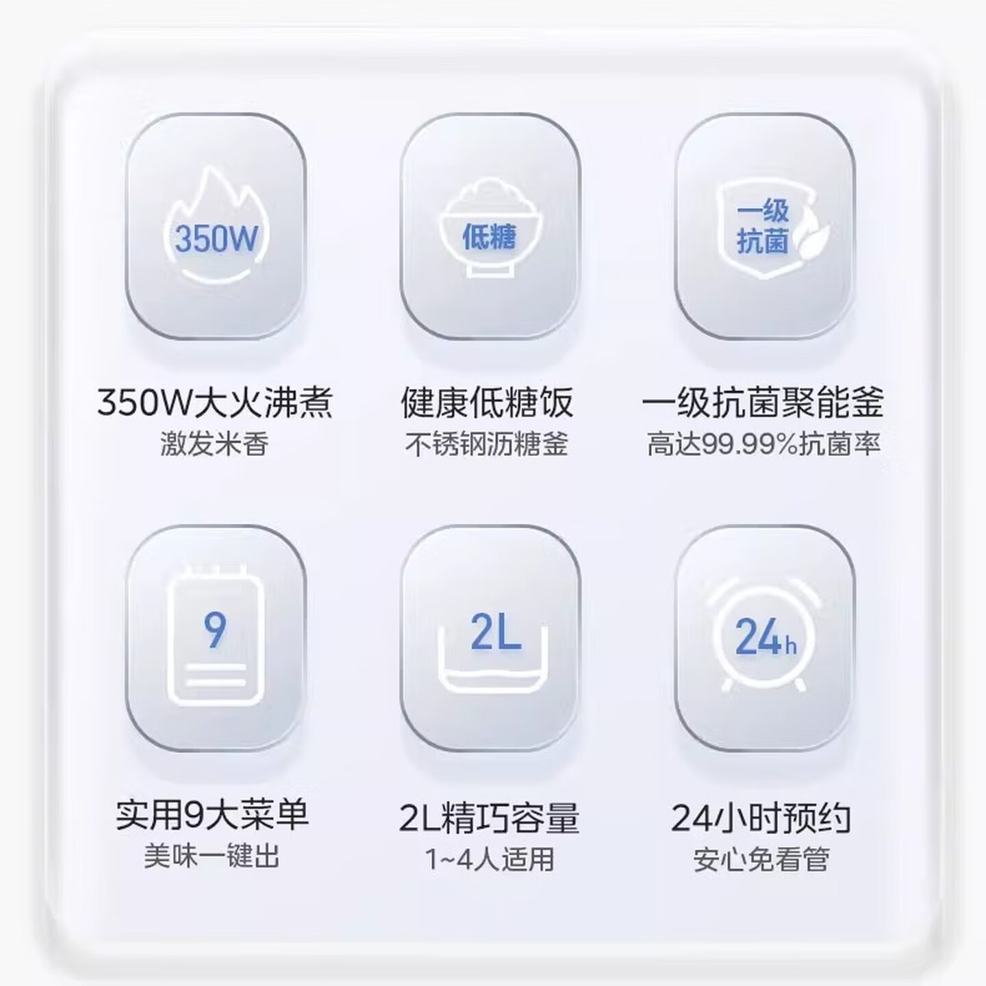 美的(Midea)低糖电饭煲 沥米饭米汤分离2升迷你电饭锅小型1-3人 微压多功能煲仔饭香甜饭高清大图