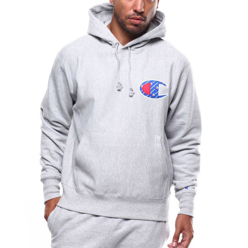 Champion冠军life线印花大C logo男士四季可穿连帽卫衣GF68-Y07472