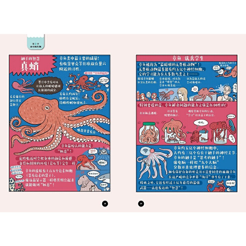 奇怪的生物图鉴 [正版]奇怪的生物图鉴 [日] 沼笠航 著 Ina 译 科普绘本 奇幻风格 大幅手绘解剖图谱 超自然奇怪