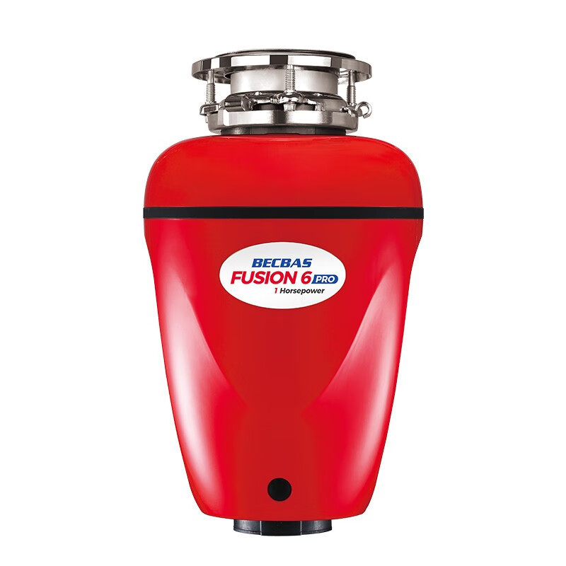 【新品】贝克巴斯垃圾处理器F6PRO 厨房家用食物水槽餐厨湿垃圾粉碎机关机反转大马力功率调节无线开关