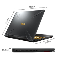 华硕(ASUS)飞行堡垒6代FX86 15.6英寸游戏笔记本电脑第八代英特尔®酷睿™i7(i7-8750H 8G 1TB+256GB GTX1060-6G独显 IPS 金属电竞)