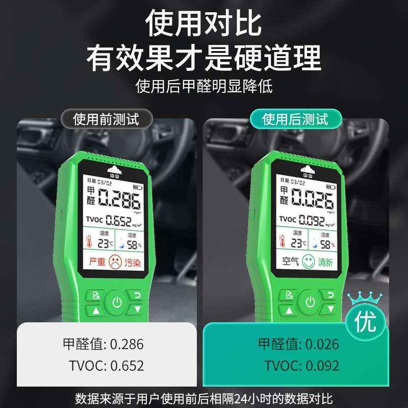 山山活性炭汽车用新车除甲醛去异味车载专用车内除臭除味竹炭包