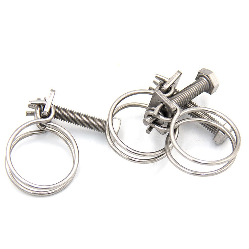 冰禹 双钢丝卡箍 BY-526 304不锈钢 36-40*3.0mm 15个 1包高清大图