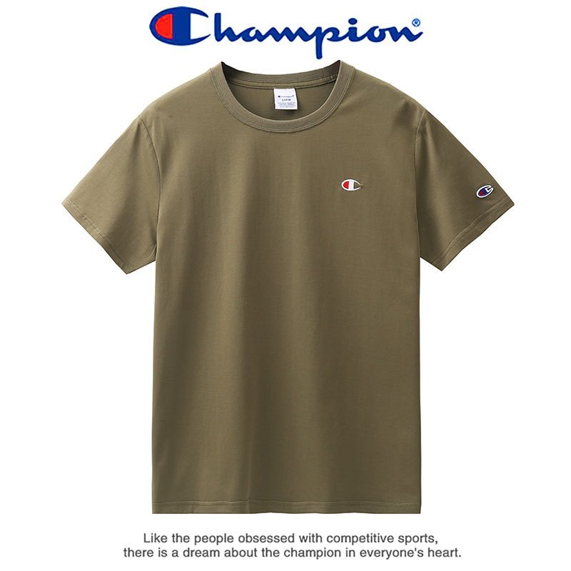 Champion 冠军夏季圆领短袖t恤男士潮流宽松半袖打底衫男女运动T恤 C3-H359