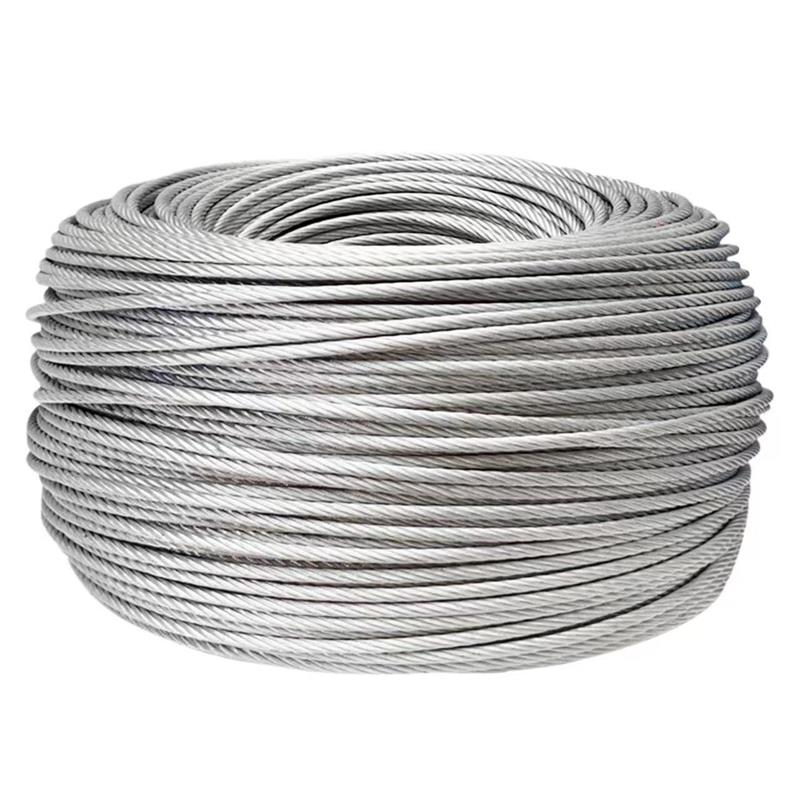 伟鹏双兴 镀锌钢丝绳拉线承重钢丝线 直径8mm 米高清大图