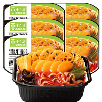 莫小仙 重庆麻辣自煮小火锅350g*6盒 网红22°辣牛油即食懒人方便携自热