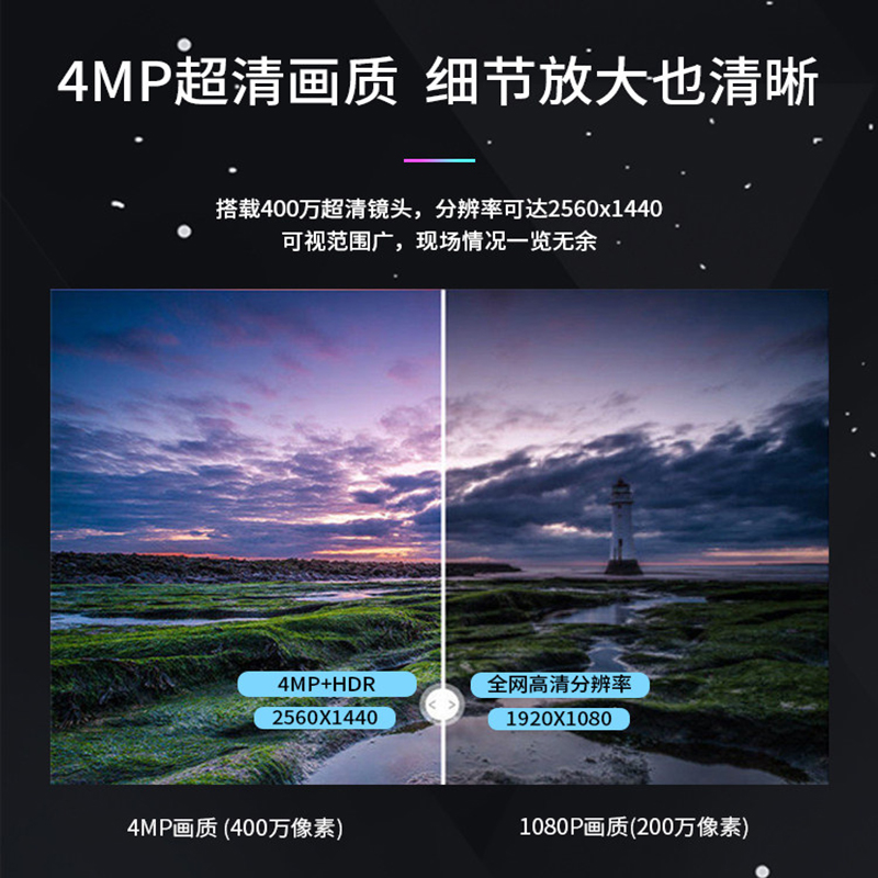 海康威视 400万智能警戒识别POE监控高清摄像机DS-2CD3T46DWDA4-L 4mmPOE智能摄像头高清大图