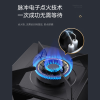 华帝(vatti)5.2KW火力燃气灶天然气大火双眼灶打火灶具厨房家用台式嵌入式可调节离子熄火保护JZT-i10076B
