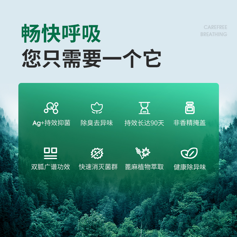 固特威车内除异味除臭去异味消毒杀菌喷雾汽车空调空气清新剂神器 [高端2瓶]银离子杀菌除臭剂*1+果味*1