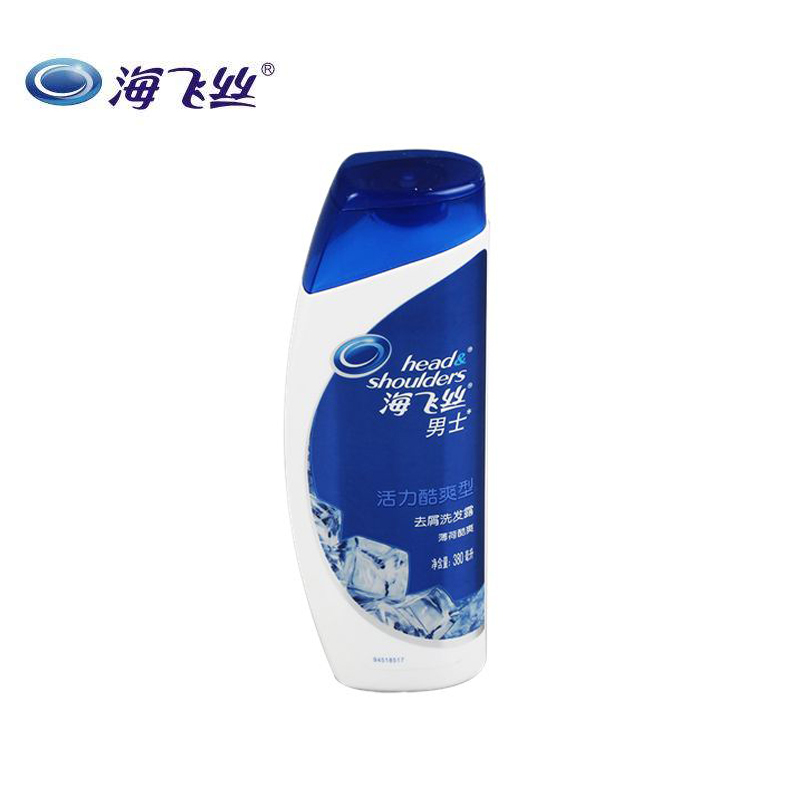 海飞丝男士去屑洗发露活力劲感酷爽380ml