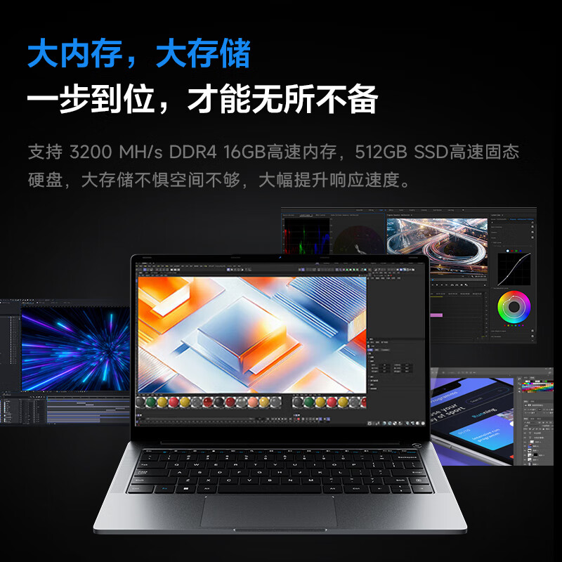 联想(Lenovo)生态品牌 异能者 笔记本电脑 A14H (R7-7730U 16G 512G)14.1英寸轻薄本办公本商务高清大图