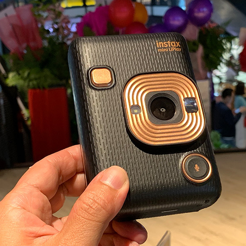 富士fujifilm拍立得instaxminiliplay系列有声相机高端胶片相机优雅黑