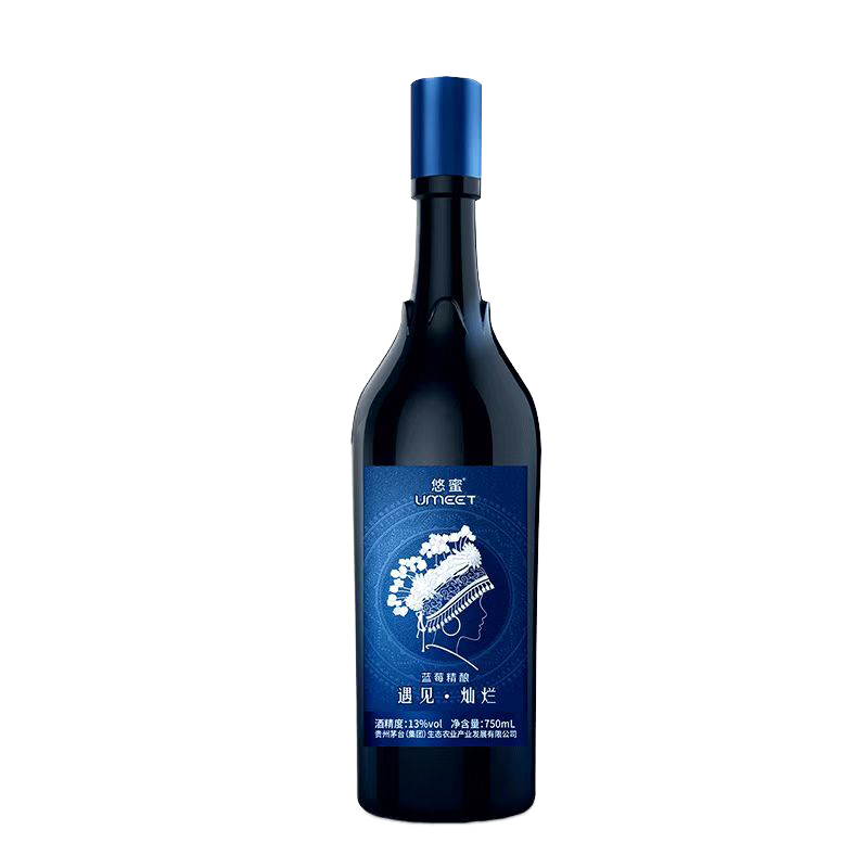 贵州茅台集团 悠蜜蓝莓精酿遇见·灿烂 750ml*4瓶 整箱装