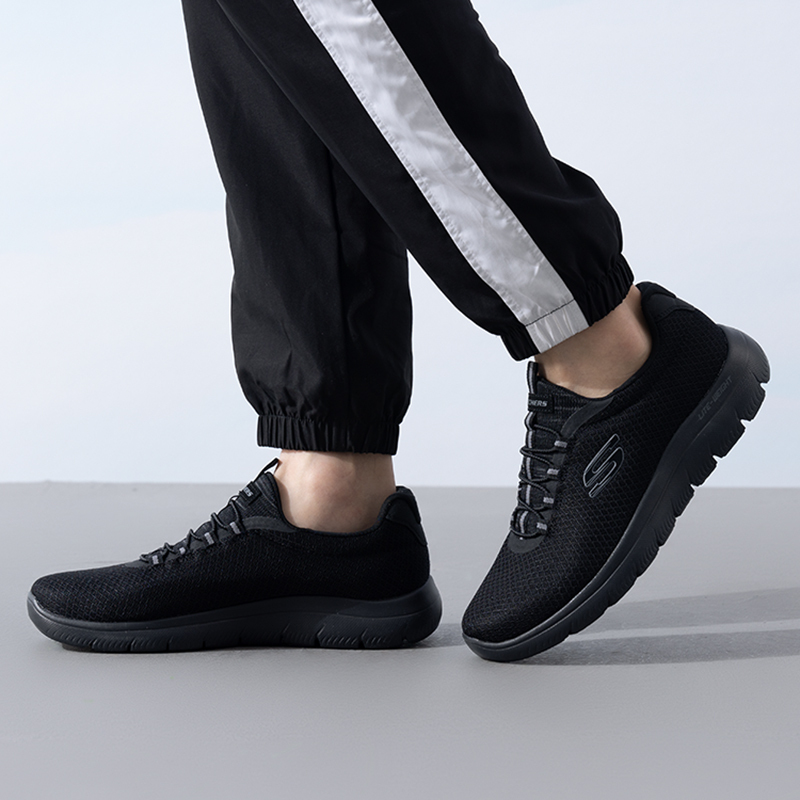 Skechers斯凯奇男鞋新款轻便透气耐磨运动休闲鞋52811-BBK ZP
