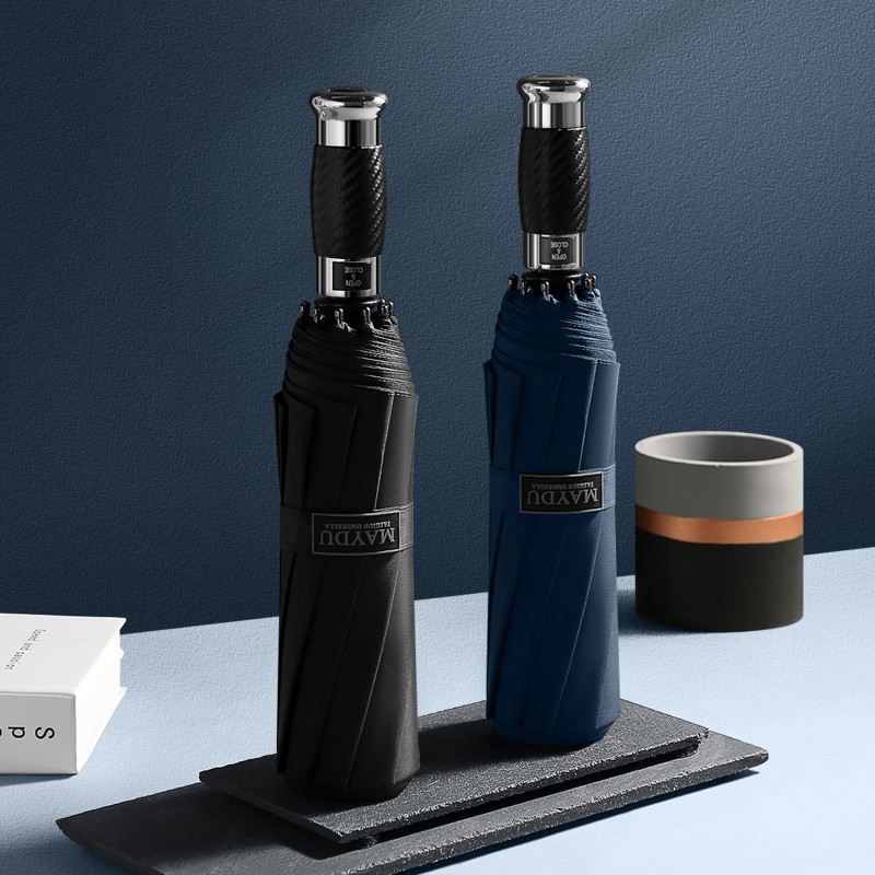 美度 商务全自动三折晴雨伞 加大号10骨防风雨 M3385 颜色随机发