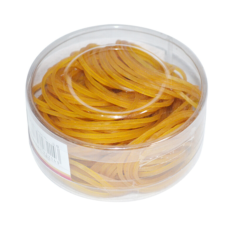 得力3214乳胶圈 50g/筒 橡皮筋牛皮筋乳 办公手工橡胶圈 皮筋 发饰圈橡胶圈 3筒价HB