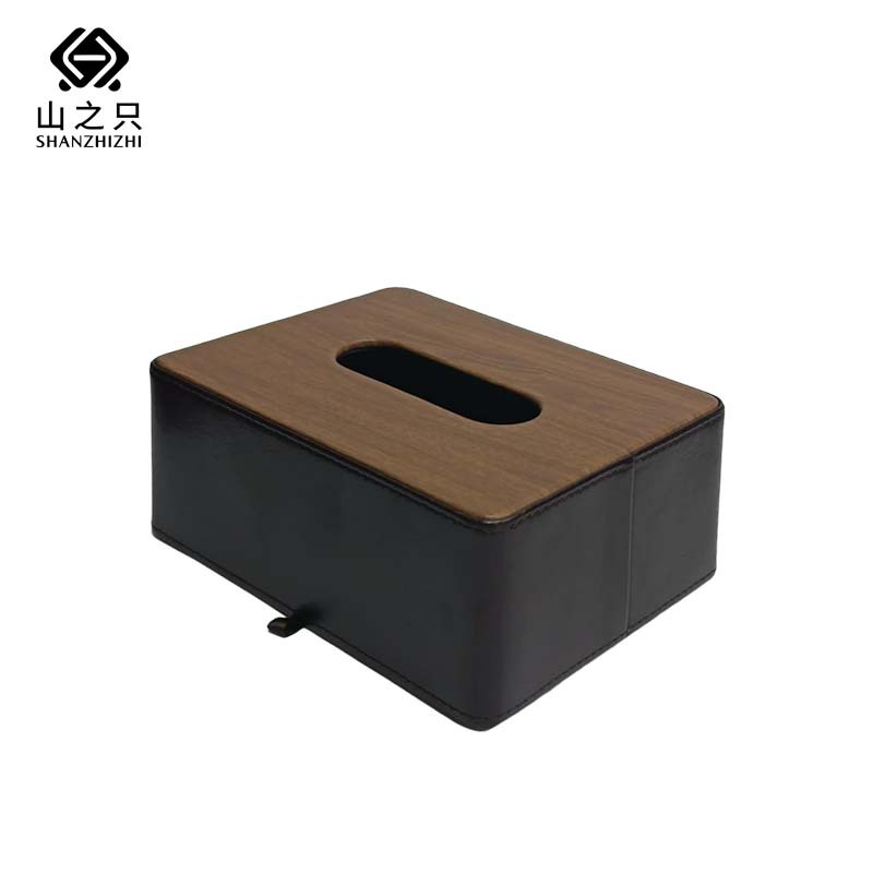 山之只 皮质纸巾盒 MZ1160-A 个高清大图