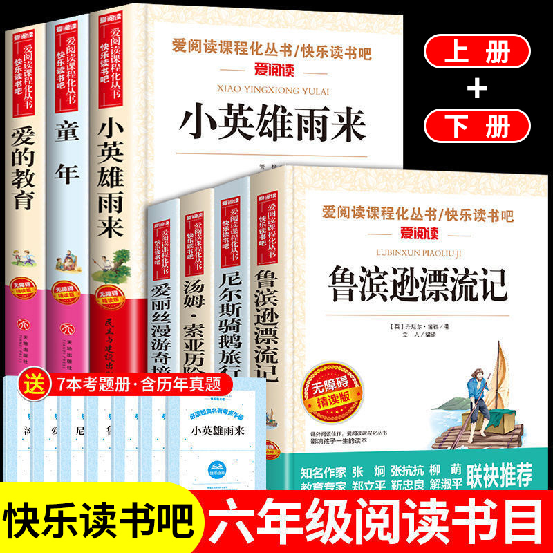 尼尔斯骑鹅旅行记 单本 [正版]鲁滨逊漂流记六年级下册必读课外书 快乐读书吧 汤姆索亚历险记原著完整版 尼尔斯骑鹅旅行
