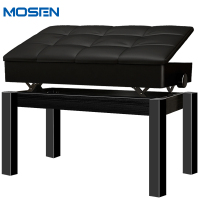 莫森(MOSEN)MS-22C实木升降电钢琴琴凳 双人钢琴椅古筝凳鼓凳成人儿童初学凳子 实木升降琴凳 黑色