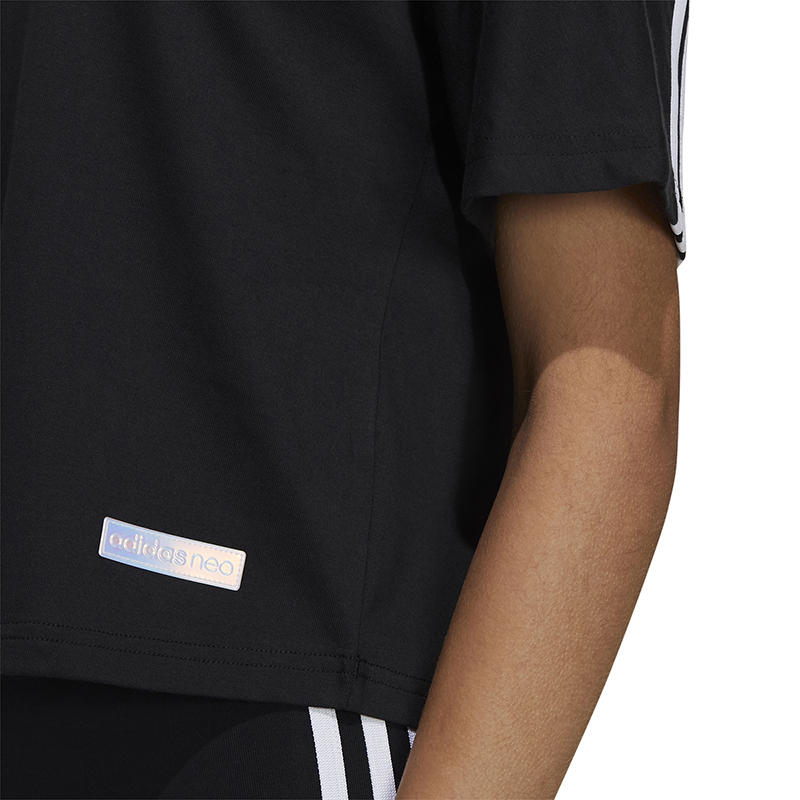 阿迪达斯ADIDAS短袖女夏季新款运动服宽松圆领休闲半袖T恤 GP5457