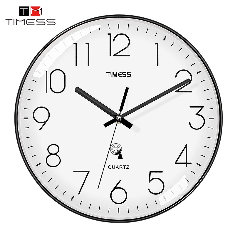 TIMESS电波钟钟表挂钟客厅家用时尚时钟挂墙轻奢装饰大气创意挂表高清大图