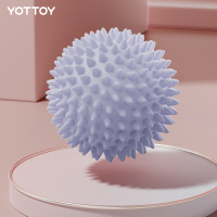 YOTTOY筋膜球按摩球足底腰脚底背部肌肉放松肩颈膜花生球瑜伽健身足弓球 小刺猬筋膜球 AM23Q01 紫色 7cm