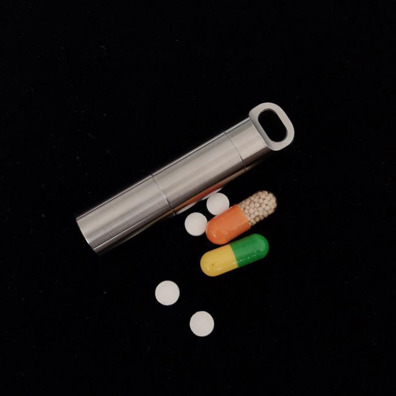 多层格304不锈钢便携药盒防水仓迷你药片盒随身小药瓶户外防水罐_1_144_338_163_27_383_805_715 不锈钢小2格