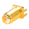 博扬 高频射频同轴转接器50欧 SMA-KE母头11mm PCB面板插座偏脚 10个装 BY-SMA-KEP11