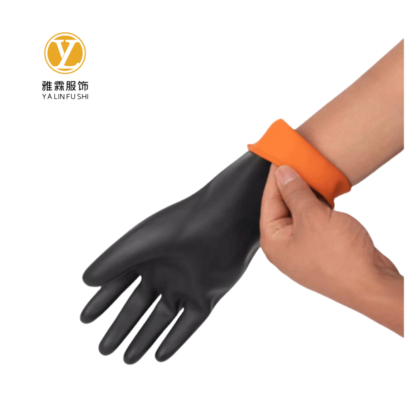 雅霖服 乳胶手套 双层加厚耐酸碱耐油25051708 双高清大图