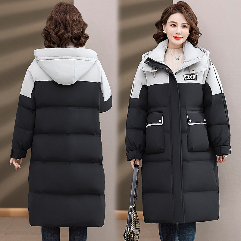 东北抗寒零下40度过膝长款羽绒服女加厚冬季旅游极寒保暖白鸭绒外套女士羽绒服哈尔滨旅游装备零下防寒服东北鹅绒羽绒服正品 白色 L