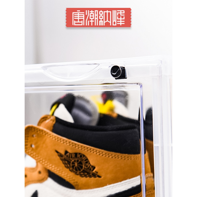 美帮汇球鞋收纳盒亚克力防尘防潮收藏鞋架鞋柜透明储物展示高清大图