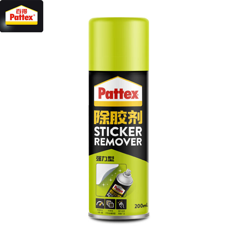 百得(Pattex)除胶剂强力清洁剂残胶去除剂不干胶汽车家用玻璃墙面陶瓷地板家具不锈钢瓷砖除残胶