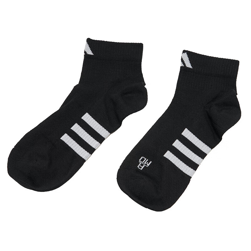 阿迪达斯 (adidas)男袜女袜 夏季新款户外运动中筒袜透气舒适训练袜三双装 IC9530 3538