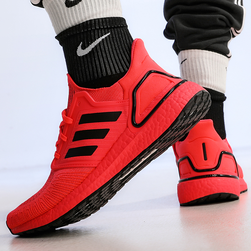 阿迪达斯(adidas)跑步鞋 阿迪达斯男鞋2021春季新年款红色运动鞋轻便