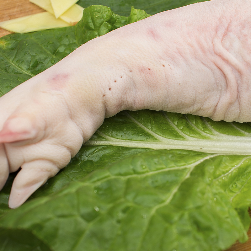 冻鲜醇安花千岛湖纯血花猪土猪肉冰鲜猪肉七星猪脚1kg