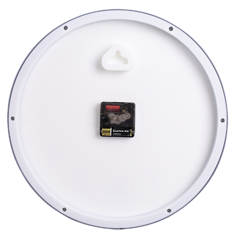 齐心 L821 挂钟14寸(φ352mm) 黑 单个装高清大图