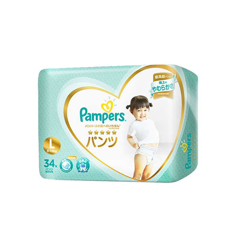 帮宝适Pampers 一级棒拉拉裤 L34片 9-15kg