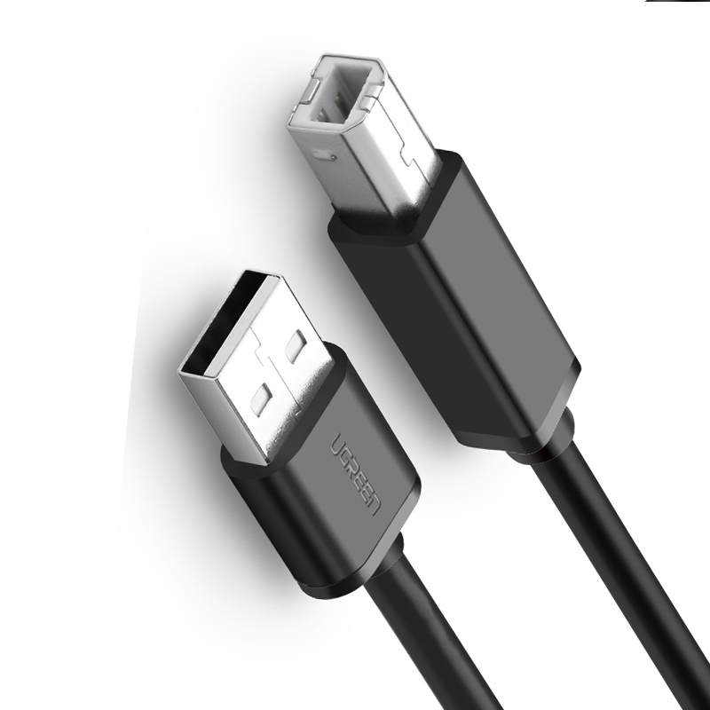 绿联US104 USB2.0 A公对B公打印线 黑色 5米