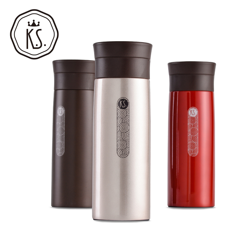 K.S.祥瑞真空保温杯KS-650 450ml 暖咖/正红/雅士金