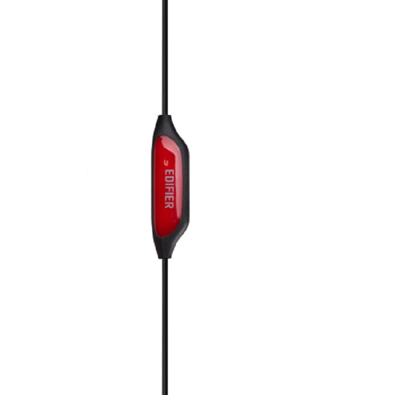 漫步者(EDIFIER) H281PS 运动耳机挂耳式入耳带麦线控重低音防水 酷黑红(单位:副)