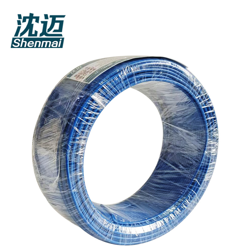 沈迈 单根硬芯铜电线100米 ZC-BV-450/750V-2.5平方-蓝色 1捆高清大图