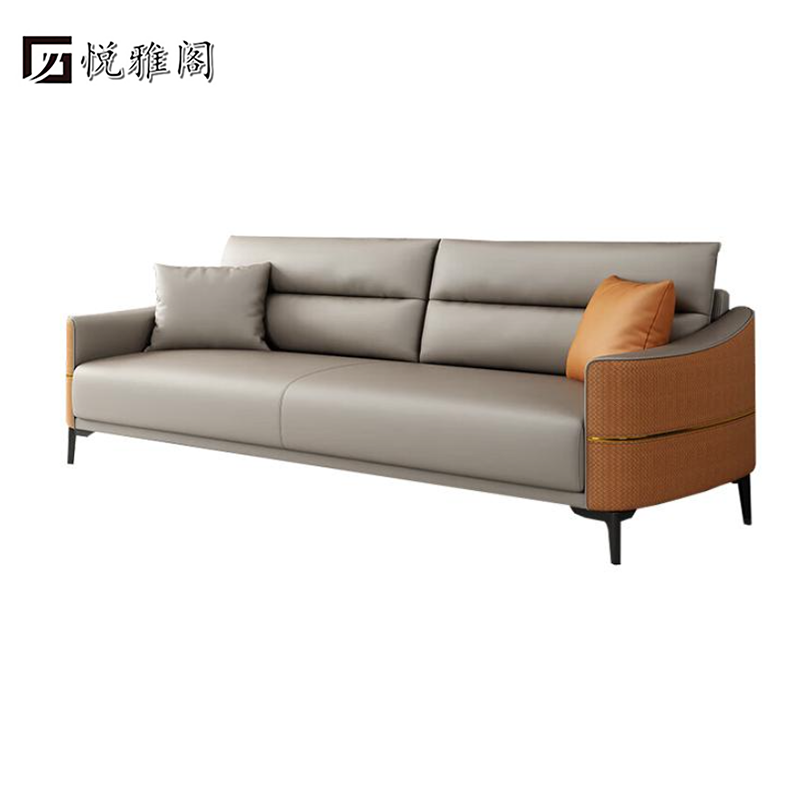 悦雅阁 休闲沙发 3+1+1组合 套高清大图