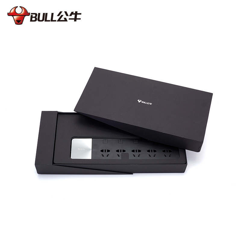 GN-H5220(防雷) 全长1.8米 公牛抗电涌插座防雷电源过载保护USB多功能插排插线板接线板家用