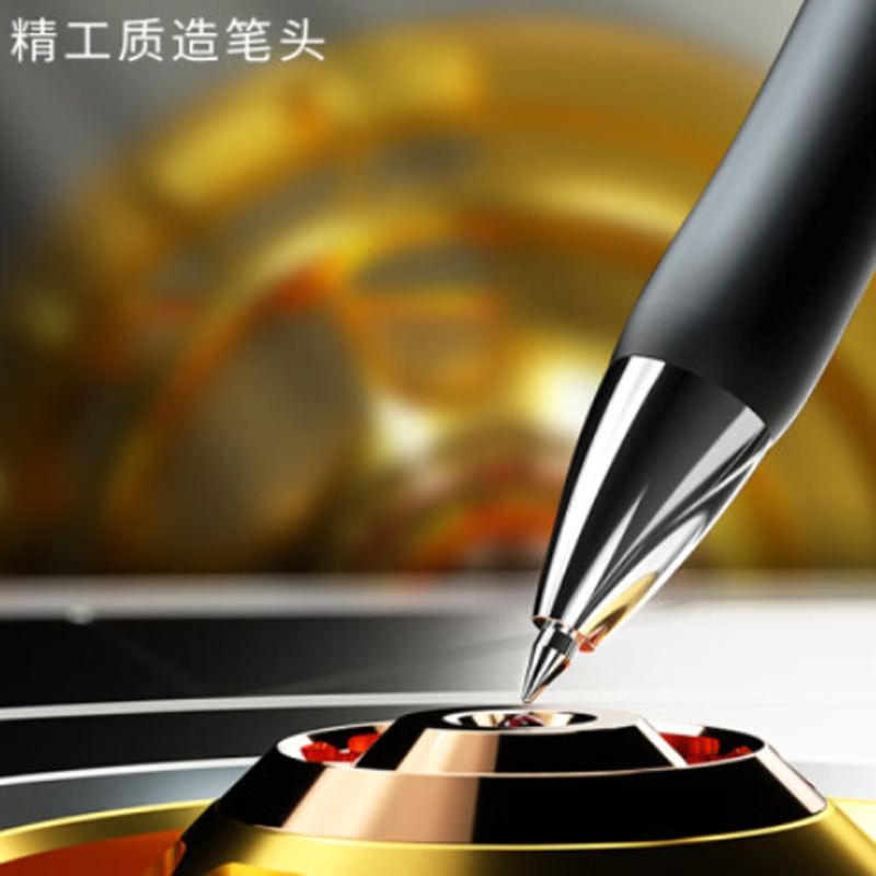 S01黑色签字笔0.5mm弹簧(12支/盒)高清大图
