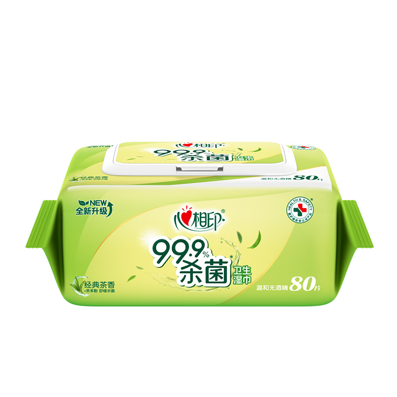 心相印XCG080(单包)卫生系列80片装湿巾ZXA0000944(经典茶香)1包高清大图