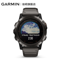 【顺丰发货】【送截表器】佳明GARMIN飞耐时fenix5xPlus 健身音乐时尚NFC支付户外运动手表100防水（钛合金表身表链ADLC镀膜蓝宝石镜面）