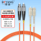 博扬 电信级光纤跳线fc-sc(UPC) 5米 OM2多模双芯双工跳纤光纤线 收发器尾纤BY-5312MM