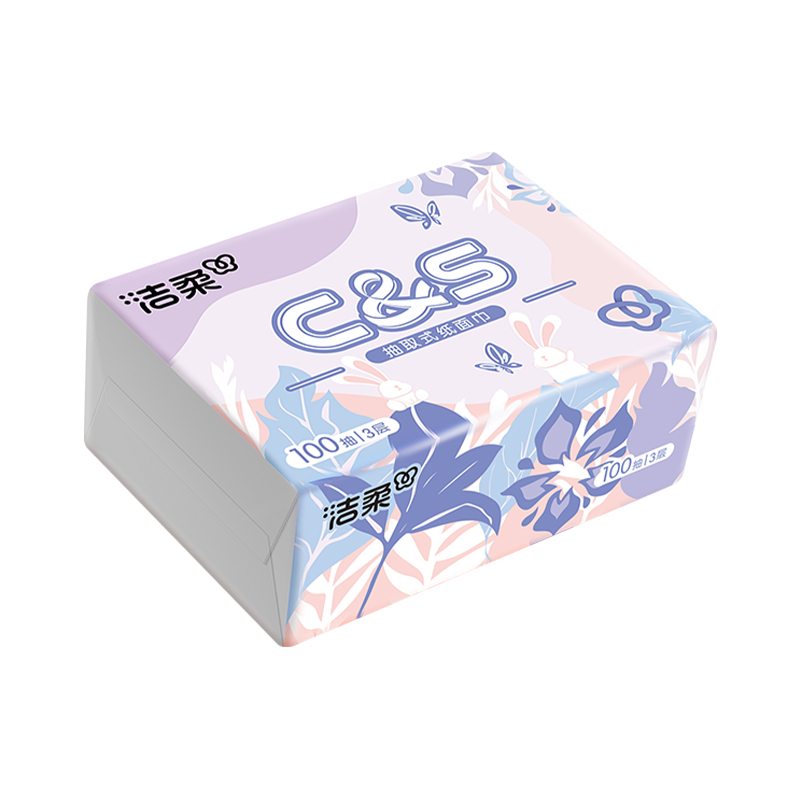 洁柔 CR065-24A 抽纸 3层24包/箱